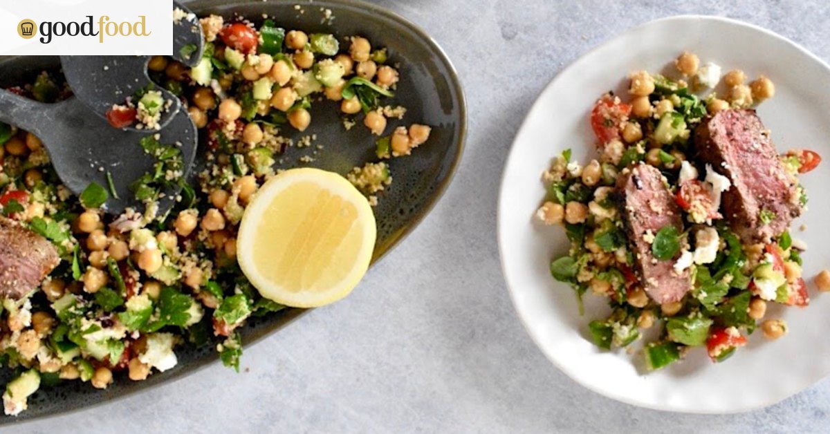 Mastering Lemon Turmeric Lamb Chops & Warm Chickpea Salad